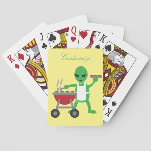 Alien Barbeque Cookout Thunder_Cove Pokerkaarten (Achterkant)