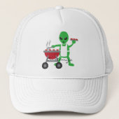 Alien Barbeque Cookout Thunder_Cove Trucker Pet (Voorkant)
