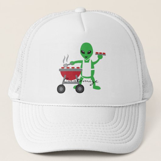 Alien Barbeque Cookout Thunder_Cove Trucker Pet (Voorkant)