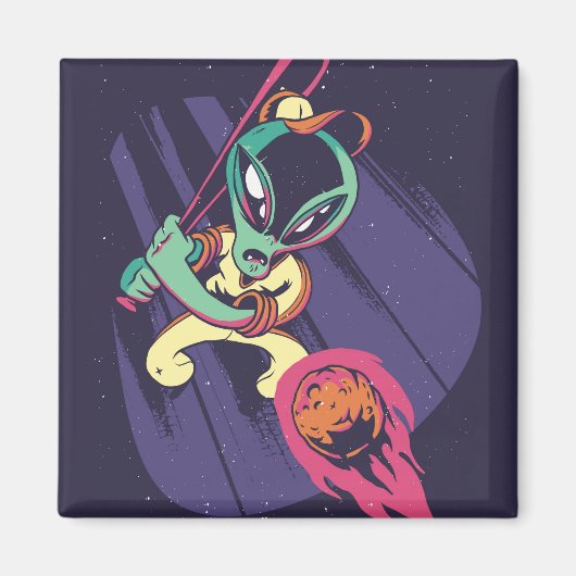 Alien Baseball Magneet (Voorkant)