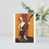 Alien Bass-ics Briefkaart (Staand voorkant)