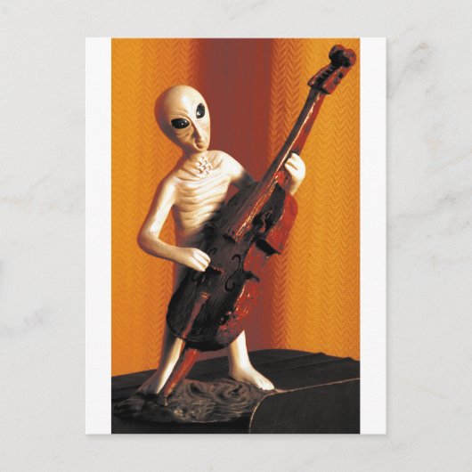 Alien Bass-ics Briefkaart (Voorkant)