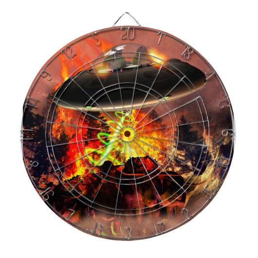 Alien BB-Q-dartboard Dartbord (Voorkant)