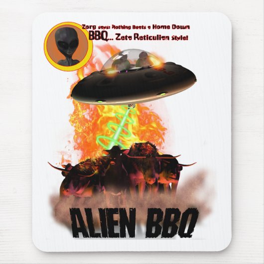 Alien BB-Q Mousepad Muismat (Voorkant)