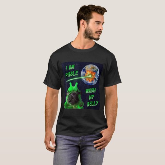 Alien Bble Funny Brainrot Dog Meme Space I Am Bble T-shirt (Voorkant volledig)