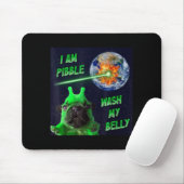 Alien Bble Grappige Brainrot Hond Meme Ruimte Ik B Muismat (Met muis)