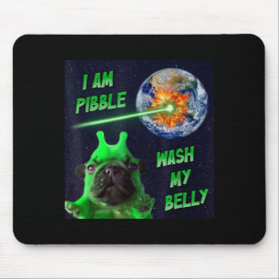 Alien Bble Grappige Brainrot Hond Meme Ruimte Ik B Muismat