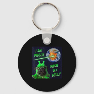 Alien Bble Grappige Brainrot Hond Meme Ruimte Ik B Sleutelhanger