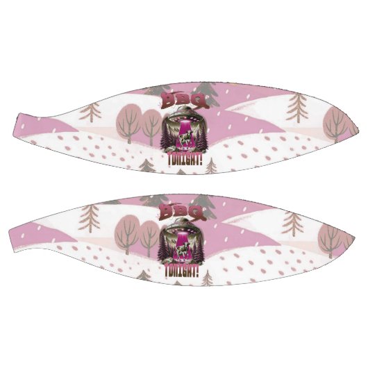 Alien BBQ Koe ontvoering grap Basketbal (Panelen)