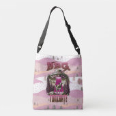 Alien BBQ Koe ontvoering grap Crossbody Tas (Achterkant)