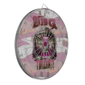 Alien BBQ Koe ontvoering grap Dartbord (Voorkant Links)