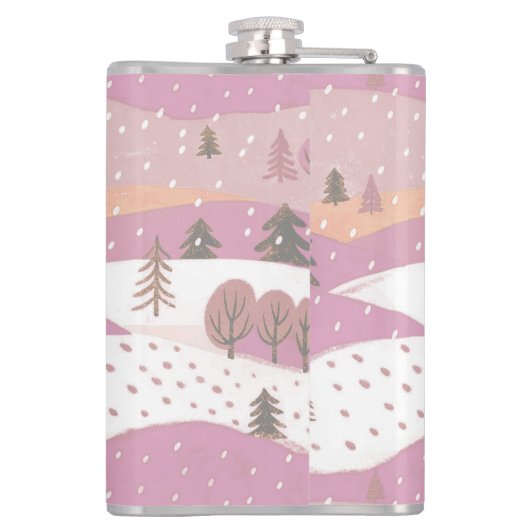 Alien BBQ Koe ontvoering grap Heupfles (Achterkant)