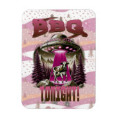 Alien BBQ Koe ontvoering grap Magneet (Verticaal)