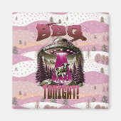 Alien BBQ Koe ontvoering grap Magneet (Voorkant)