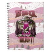 Alien BBQ Koe ontvoering grap Notitieboek (Voorkant)
