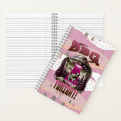 Alien BBQ Koe ontvoering grap Notitieboek (Binnen)