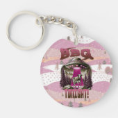 Alien BBQ Koe ontvoering grap Sleutelhanger (Voorkant)