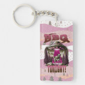 Alien BBQ Koe ontvoering grap Sleutelhanger (Voorkant)