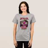 Alien BBQ Koe ontvoering grap Tri-Blend Shirt (Voorkant volledig)