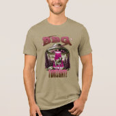 Alien BBQ Koe ontvoering grap Tri-Blend Shirt (Voorkant)