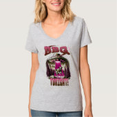Alien BBQ Koe Raapt Joke T-shirt (Voorkant)
