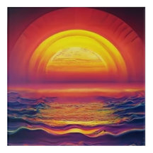 Alien Beach bij zonsondergang