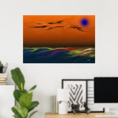 Alien Beach Poster (Thuiskantoor)