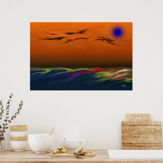 Alien Beach Poster (Keuken)