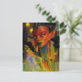 Alien Beauty - Cresha Briefkaart (Staand voorkant)