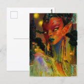 Alien Beauty - Cresha Briefkaart (Voorkant / Achterkant)