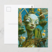 Alien Beauty - Freepa Briefkaart (Voorkant / Achterkant)