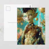 Alien Beauty - Lepjinda Briefkaart (Voorkant / Achterkant)