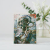 Alien Beauty - Sapphron Briefkaart (Staand voorkant)