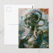 Alien Beauty - Sapphron Briefkaart (Voorkant / Achterkant)
