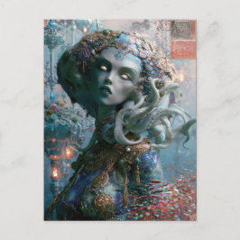 Alien Beauty - Wavelett Briefkaart