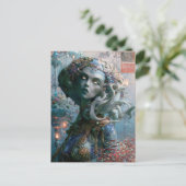 Alien Beauty - Wavelett Briefkaart (Staand voorkant)