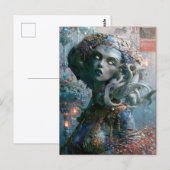 Alien Beauty - Wavelett Briefkaart (Voorkant / Achterkant)