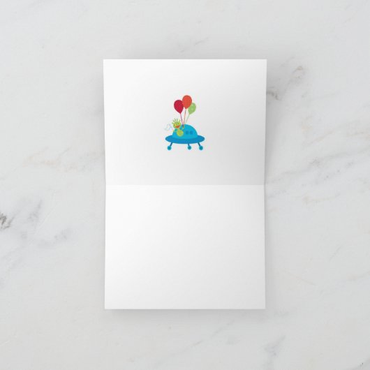 Alien Bedankt Opmerking Kaart (Binnen)