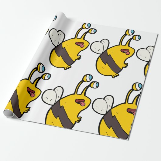 Alien Bee Cadeaupapier (Uitgerold)