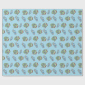 Alien Beer Christmas Wrapping Paper Cadeaupapier (Vlak)