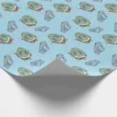 Alien Beer Christmas Wrapping Paper Cadeaupapier (Hoek)