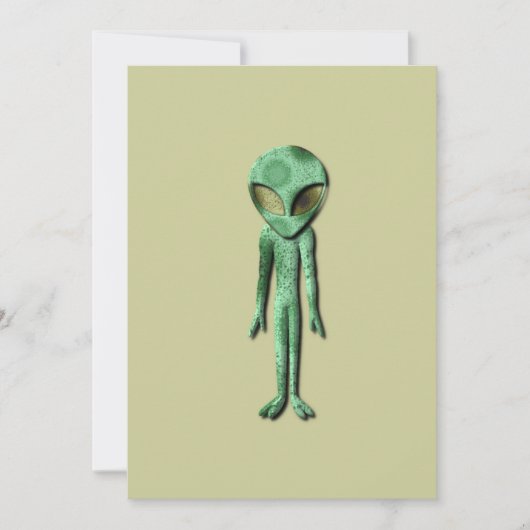 Alien Being Uitnodiging (Voorkant)
