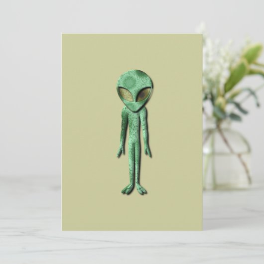 Alien Being Uitnodiging (Staand voorkant)