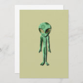 Alien Being Uitnodiging (Voorkant / Achterkant)