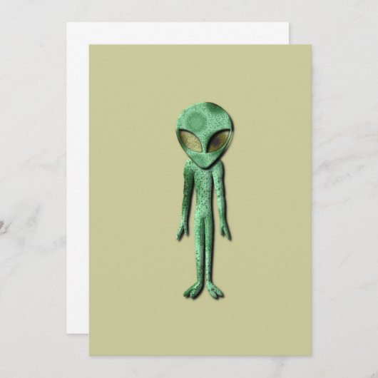 Alien Being Uitnodiging (Voorkant / Achterkant)