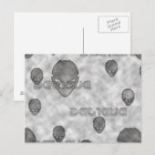 Alien Believe Briefkaart (Voorkant / Achterkant)