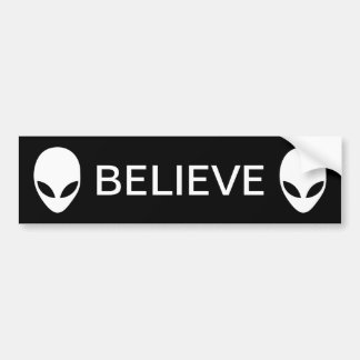 Alien Believe Bumpersticker
