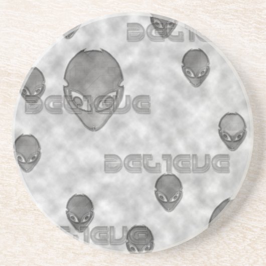 Alien Believe Zandsteen Onderzetter (Voorkant)