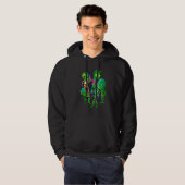 Alien Believer buitenaardse Sci Fi Cute Alien Hoodie (Voorkant volledig)