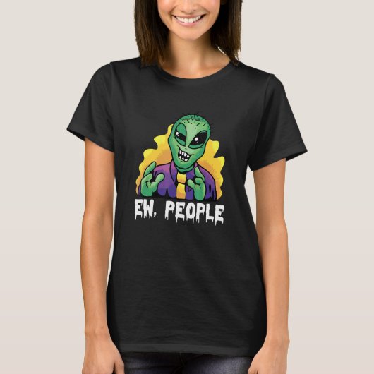 Alien Beliver Ew Mensen T-shirt (Voorkant)